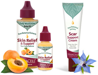 Miracell scar support skin relief
