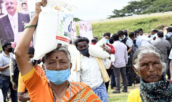 Sabinsa foundation rice donation